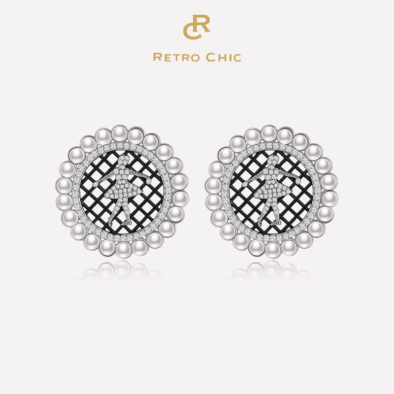 Royal Ballet皇家芭蕾系列｜黑色芭蕾蕾丝耳钉