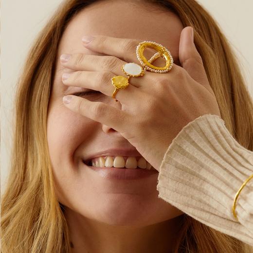 订购8周｜Elise Tsikis-ISOS-珍珠 圆环 戒指［美国设计师］ 商品图1