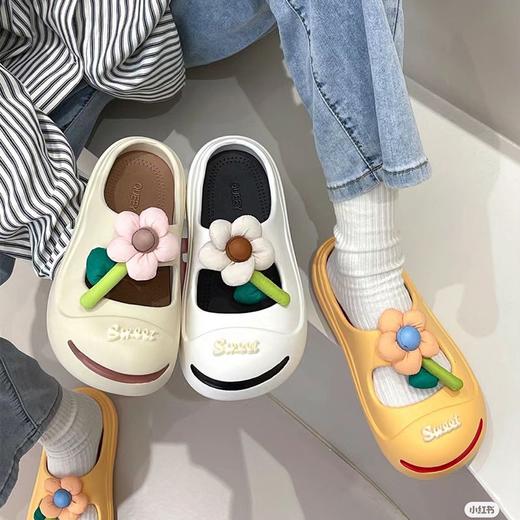 洞洞鞋女包头半拖鞋夏季可外穿2023新款可爱沙滩软底懒人凉拖鞋女 商品图3