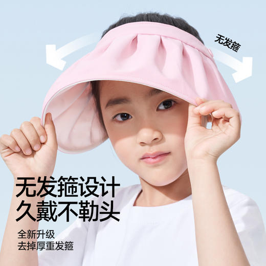 觅雨missrain儿童空顶折叠贝壳帽遮阳大帽檐防晒帽女童遮脸夏季 商品图2
