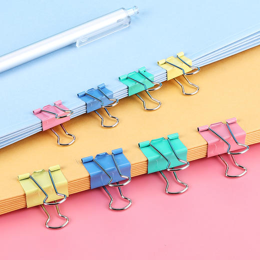 齐心长尾票夹B3632-41mm彩色（筒）  C＃ 商品图1