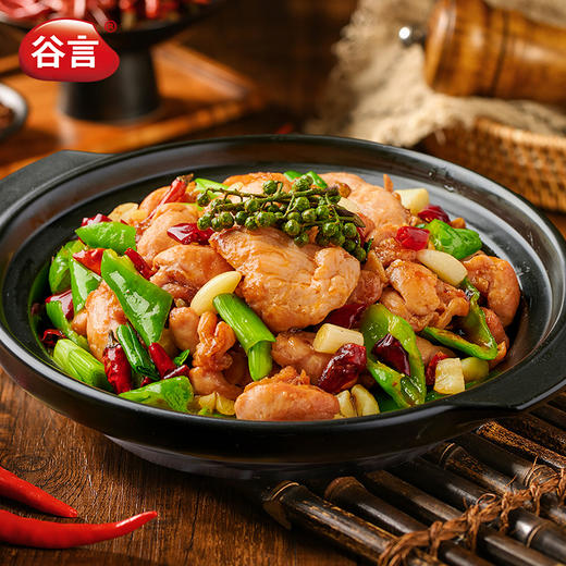 谷言藤椒鲜炒鸡510g*3袋-川香鲜麻口感软嫩7分钟大口吃肉肉-不支持7天无理由退换货 商品图2