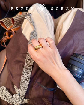 PETIT SCHAN小闪 JEW#008 romantic ring 浪漫之环  925纯银重工高克重法式扭花戒指