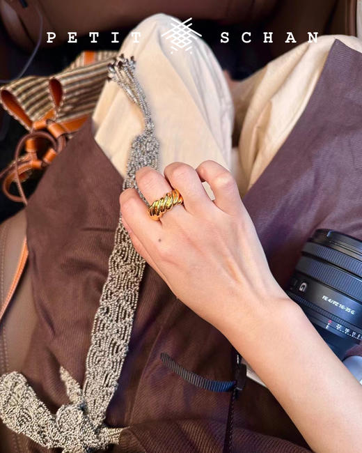 PETIT SCHAN小闪 JEW#008 romantic ring 浪漫之环  925纯银重工高克重法式扭花戒指 商品图0