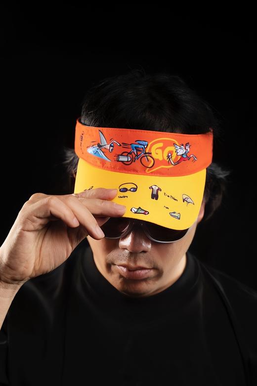 严素空顶帽3.2 魔术贴可调头围硬帽檐空顶帽健身跑步徒步严素态度 商品图9