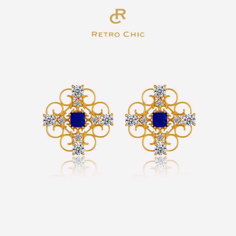 【李若彤&赵雅芝同款】Dream梦系列 | 兰梦复古蕾丝耳钉