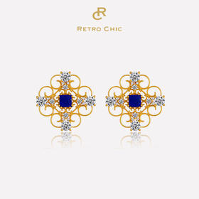 【李若彤&赵雅芝同款】Dream梦系列 | 兰梦复古蕾丝耳钉