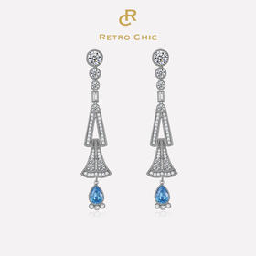 【赵雅芝同款】Rivers似水流年系列｜彼得潘扇形蓝花耳坠