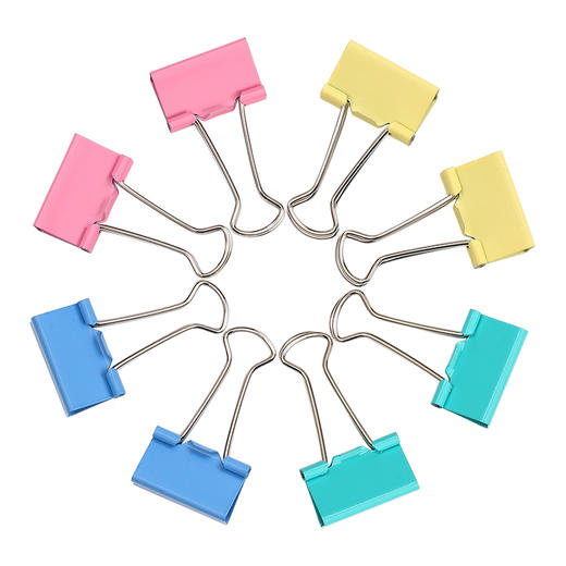 齐心长尾票夹B3632-41mm彩色（筒）  C＃ 商品图2