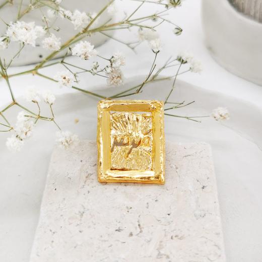 订购8周｜Elise Tsikis-Volissos-YAYA 刻字 金色 戒指［美国设计师］ 商品图1