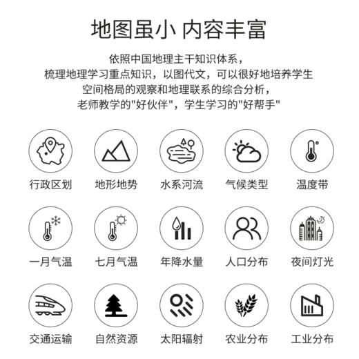 地理立体认知系列-中国基础地图（立体图套装） 商品图2