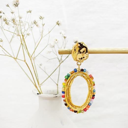 订购8周｜Elise Tsikis-Oria-彩色 串珠 耳环［美国设计师］ 商品图0