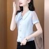 DD-新款短袖雪纺衫女韩版娃娃领薄款小衫漂亮洋气质衬衫上衣 商品缩略图6