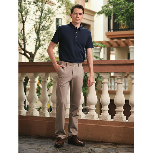 YvesFigarau伊夫·费嘉罗100%桑蚕丝休闲短袖T恤955821 商品图1