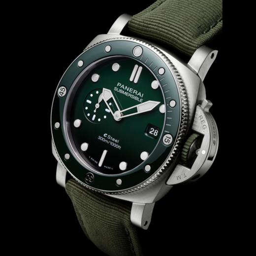 沛纳海 Panerai  Submersible 潜行系列 QuarantaQuattro eSteel™ Verde Smeraldo 腕表 PAM01287 商品图2