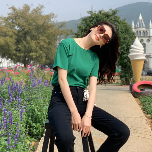 【百图lulu定制】【心动小白牛】优质弹力棉 9分宽松版型牛仔裤 遮腹部赘肉 商品图7