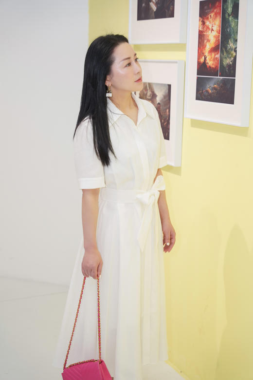 Laurel劳芮 双压褶通勤系带简约衬衫连衣裙LWD341Y03700 商品图1