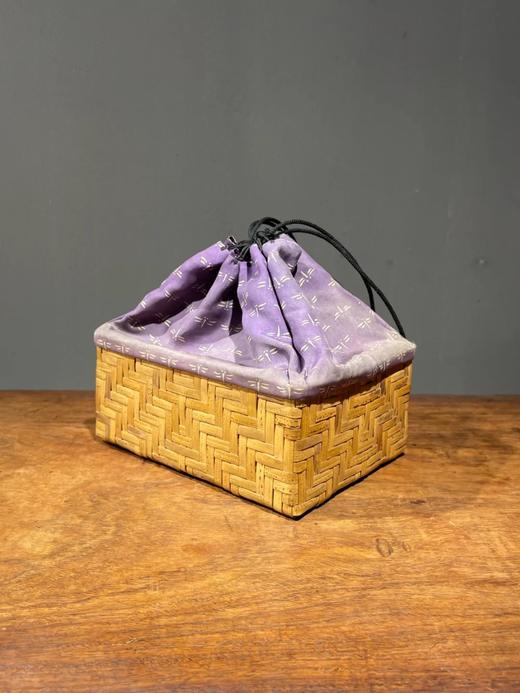 竹编织锦茶具收纳箱，顺丰包邮 商品图0