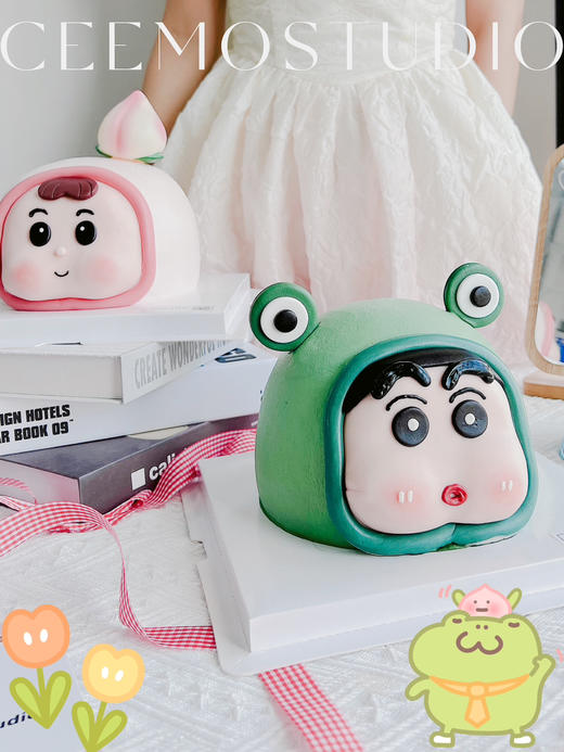 “蛙小新”3D立体蛋糕 商品图1