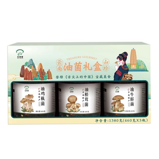 【云南深山美味 鲜香甜嫩脆】油鸡枞/油松茸/油牛肝菌下饭菜组合460g/瓶 商品图5