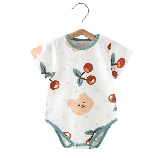 【捡漏价49元/4件】婴儿儿童包屁衣，缤纷萌趣的图案，清爽不闷汗，新疆长绒棉花，无荧光剂，夏季纯棉睡衣，宝宝三角哈衣，新生儿无骨连体衣爬爬服 商品图4