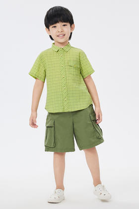 jnby  23年夏款  泡泡纱蓬松柔软短袖衬衣  1N6214610