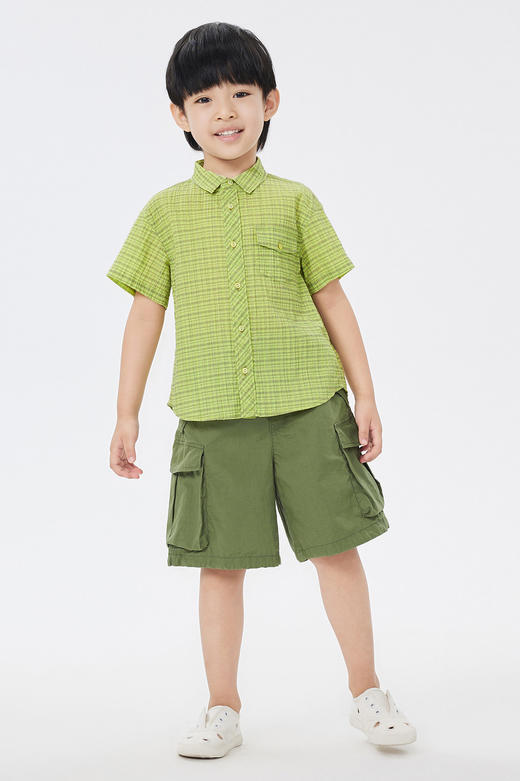 jnby  23年夏款  泡泡纱蓬松柔软短袖衬衣  1N6214610 商品图0