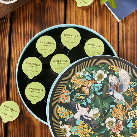 露华春金罐茶茉莉花礼盒 商品图9