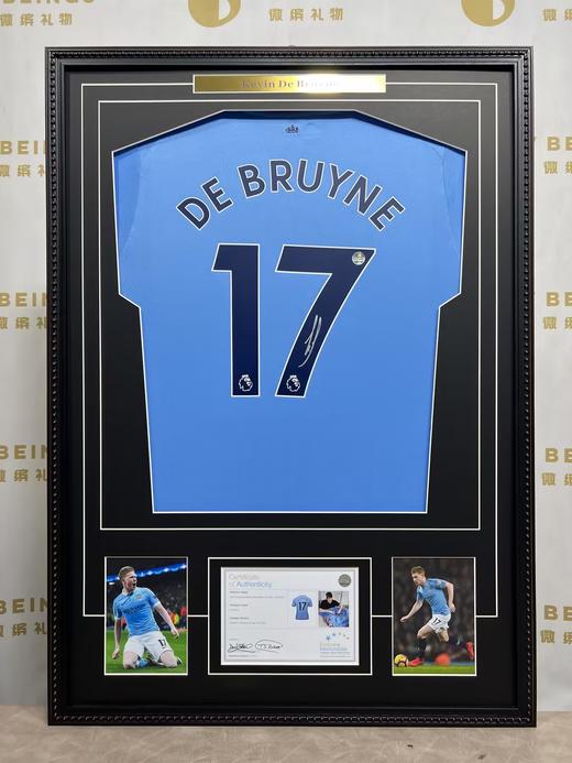 收藏系列 德布劳内17号蓝色 22-23赛季 亲笔签名球衣 EM 商品图1