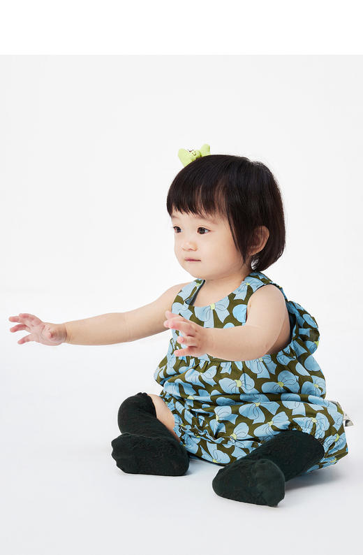 jnby 23年夏款  长绒棉蝴蝶结外出连体衣  YN6F12100 商品图6