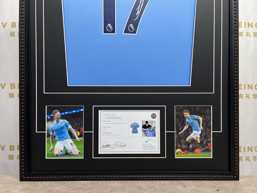 收藏系列 德布劳内17号蓝色 22-23赛季 亲笔签名球衣 EM 商品图3