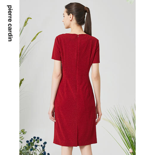 皮尔卡丹女装夏季新款通勤淑女修身礼服连衣裙P3140D3043R0
 商品图2