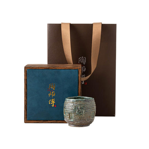 敦煌印象青铜釉禅泥主人杯手工茶盏日式志野烧复古陶瓷茶杯品茗杯 商品图4