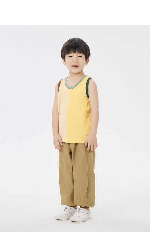 jnby  23年夏款  长绒棉个性撞色背心  1N6012520 商品图3