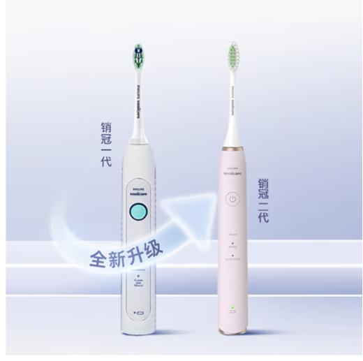 飞利浦 sonicare 奢华机皇系列成人声波震动电动牙刷 鸢尾蓝 HX2461/06 商品图2