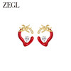 ZEGL设计师缤纷水果系列芒果耳环女2023年新款耳钉银针夏天耳饰品 商品缩略图1