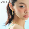 ZEGL设计师缤纷水果系列菠萝耳环女小众设计感耳钉银针夏天耳饰品 商品缩略图1