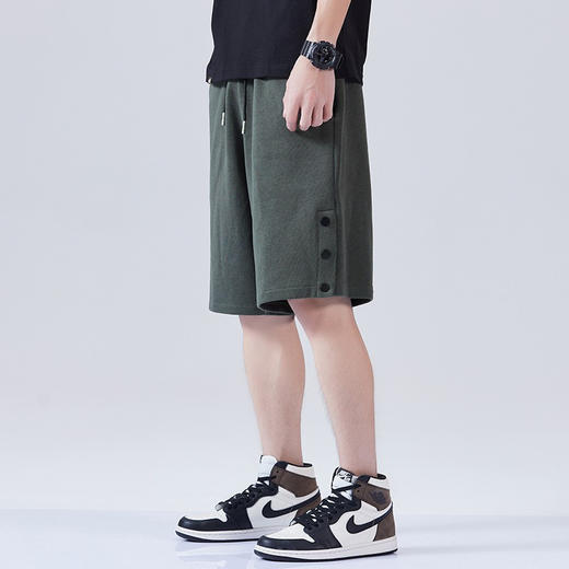 跃牌【跃LEAP-ACTIVE】系列夏季新款男士潮牌休闲短裤ins潮流宽松纯色百搭五分裤319 商品图2