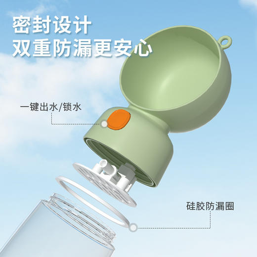 宠物外出水粮杯565ml随行杯饮水器 遛狗喝水壶 水瓶 低温材质 禁装热水 禁高温消毒 商品图2