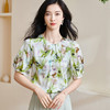 米思阳2025夏季新款透气真丝衬衣宽松遮肉桑蚕丝女上衣短袖女1509 商品缩略图0