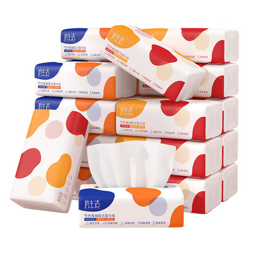 良布（DELLBOO）白色抽纸俏生活300张20包 155mm QSHR300A20 商品图0