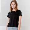 【女士圆领短袖T恤】23年春夏新品女士薄款纯色直筒薄款打底上衣 商品缩略图6