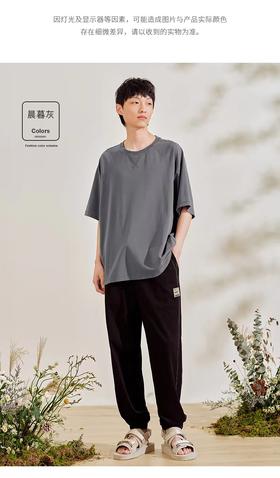 坦博尔男士圆领T恤3210205白，黑，米卡，灰，绿