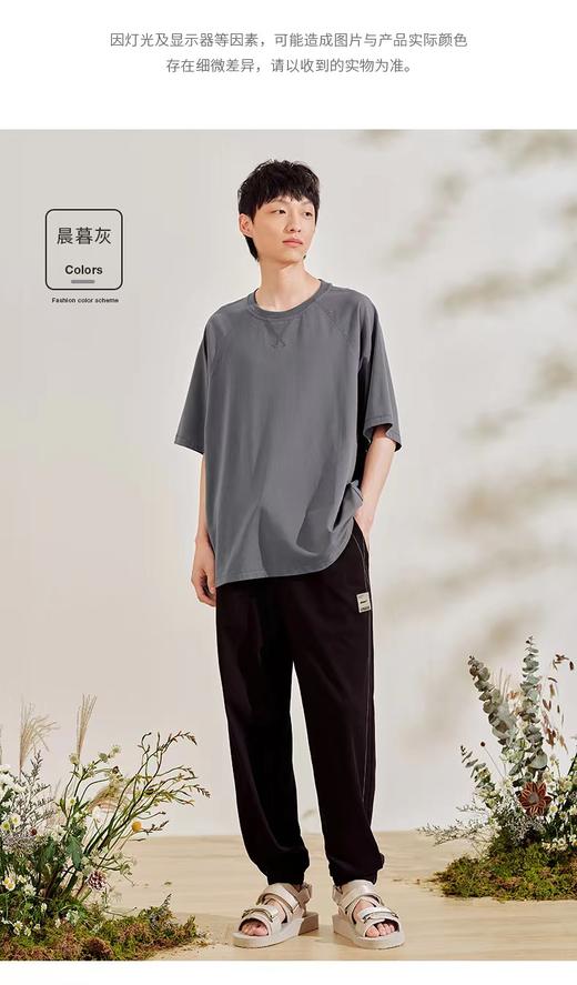 坦博尔男士圆领T恤3210205白，黑，米卡，灰，绿 商品图0