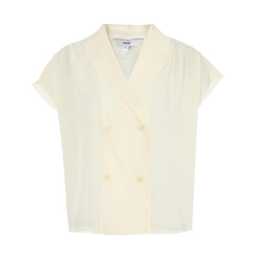 VIMAGE纬漫纪夏季新款翻领显瘦透气衬衫上衣V1909508 商品图6