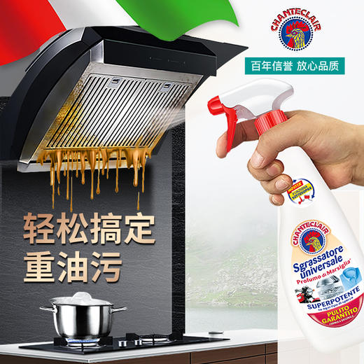 CHANTECLAIR大公鸡管家 多功能油污净(马赛皂香) 厨房清洁去油污剂 600ml 商品图2