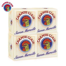 CHANTECLAIR 大公鸡管家马赛皂公鸡头洗衣皂进口手工皂内衣皂鸡头皂肥皂 马赛洗衣皂300g*4块