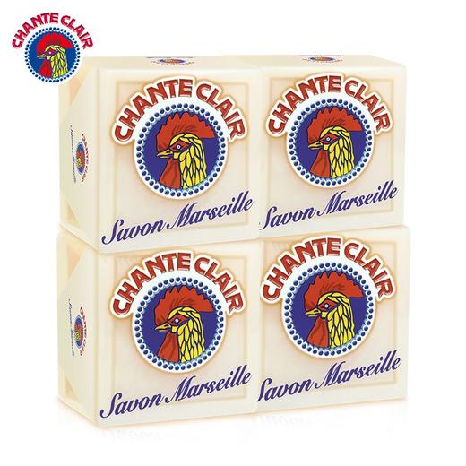 CHANTECLAIR 大公鸡管家马赛皂公鸡头洗衣皂进口手工皂内衣皂鸡头皂肥皂 马赛洗衣皂300g*4块 商品图0