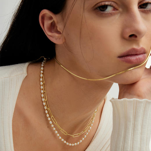 ARSIS【自由搭配】蛇骨Y字链百搭简约小众设计款项链 商品图1