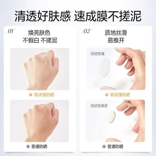 【拍一发二】欧诗漫 珍珠零感美白防晒乳 50g 日间防护  轻薄防晒霜 50g Q 商品图3